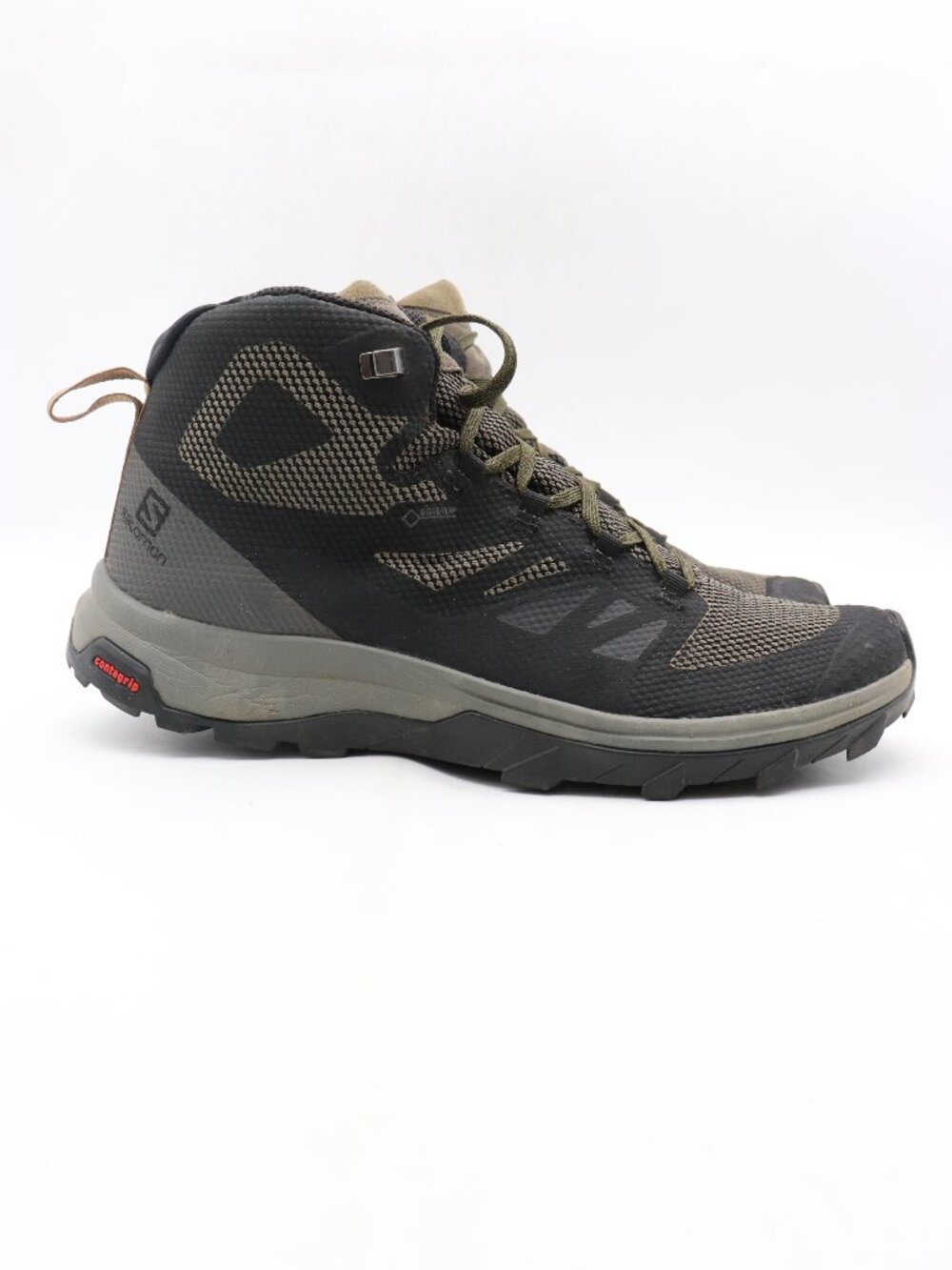 Salomon-Outline Mid GTX Gore-Tex Men's 9.5 Beluga Black Athletic Hiking Boot
